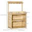 Banc de jardin en pot Leenah