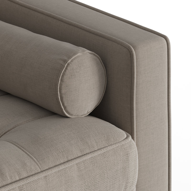Fauteuil touffeté l 41,5 po Pritchett, Tissu gris