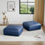 Repose-pieds en cuir italien Hustle Square-109286835