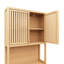 Armoire de rangement à double porte en bambou à double porte