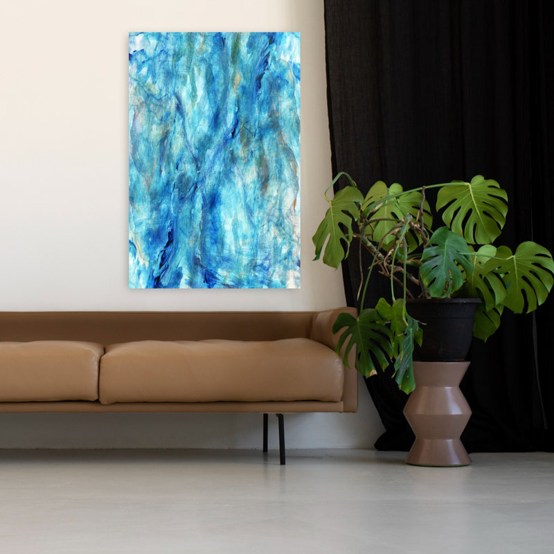 Art contemporain contemporain abstrait, H 48 po x l 32 po