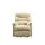 Fauteuil inclinable beige en microfibre-1899459990