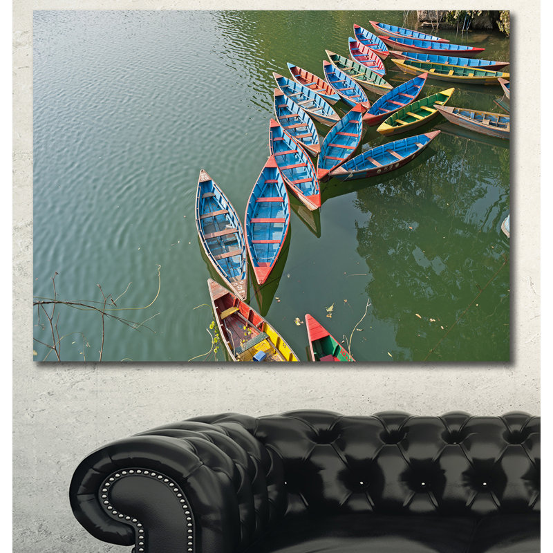 «Phewa Lake in Pokhara Népal», photographie, H 20 po x l 20 po x P 1 po, Toile tendue
