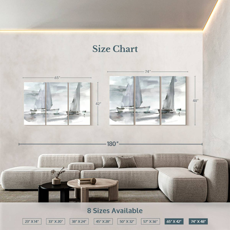 Mehar Misty Sails I, 42" H x 65" W