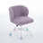 Furniture Office Chair,Artificial Rabbit Hair Home Office Chair With Metal Base,Adjustable Desk Chair Swivel Office Chair,Vanity Chair(Pink)-124876024