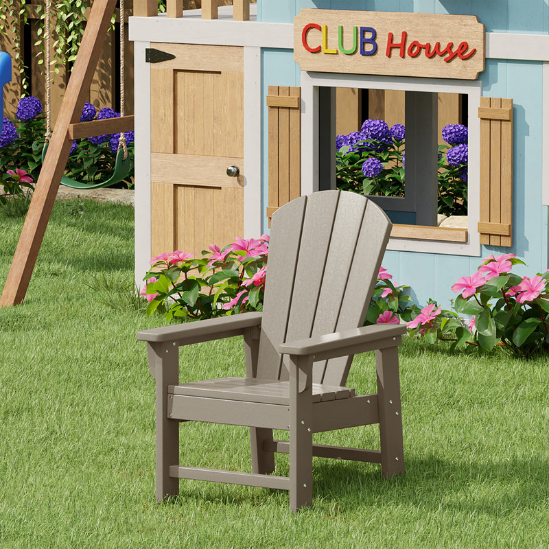 Laguna Kids All-Weather Poly Adirondack Chair, Tan