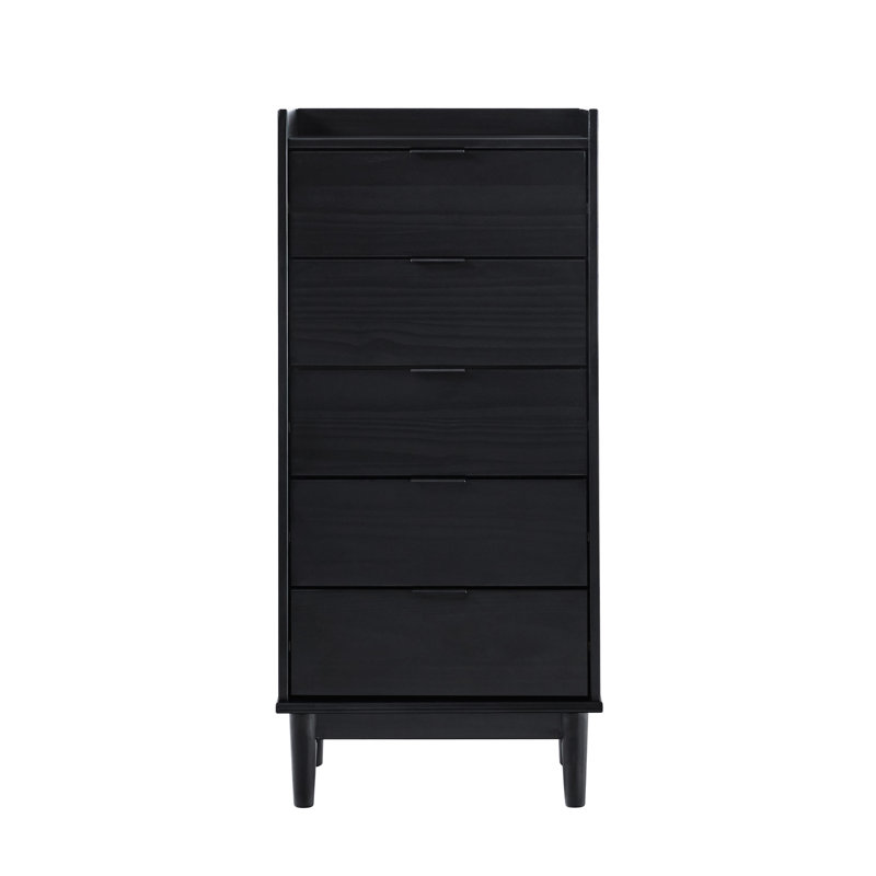 Commode 5 tiroirs Gheorghe, Noir