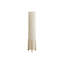 Lighting, H 50 po, lampe sur pied, aspect bois brun, abat-jour ivoire / crème, contemporain