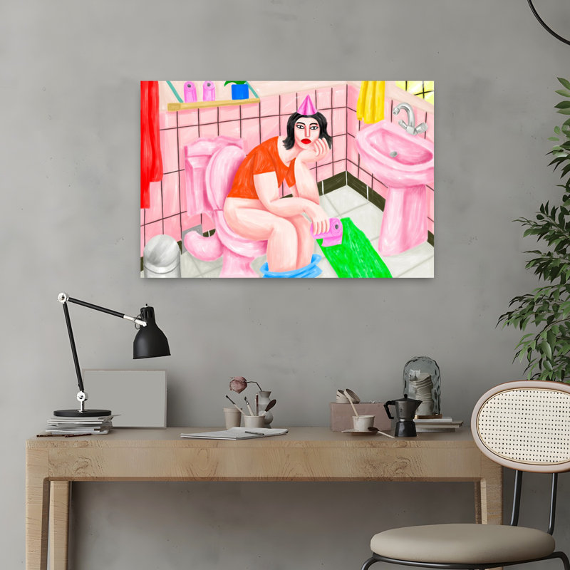 Art contemporain, art contemporain abstrait, H 16 po x l 24 po