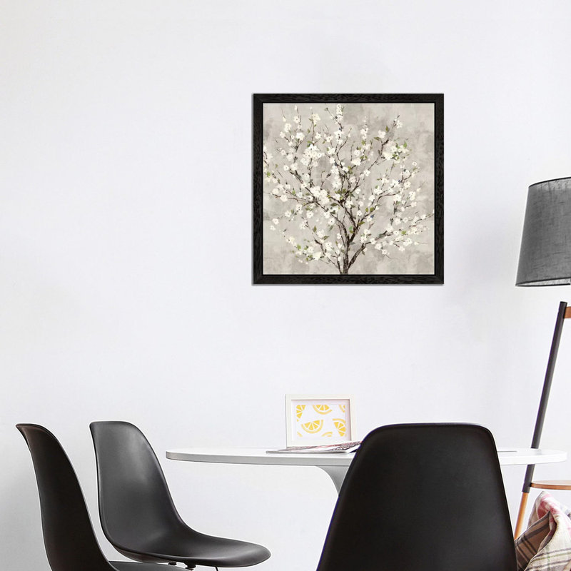 Bloom Tree by Asia Jensen - Print on Canvas, 66.04 cm H x 66.04 cm W, Black Framed