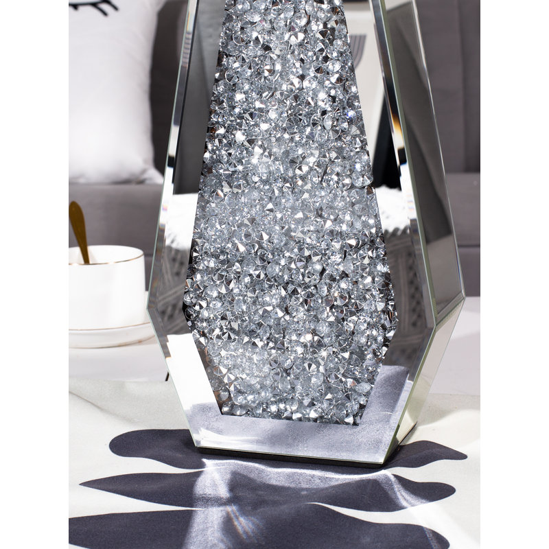 Vase de table d'intérieur en céramique Cerise, Argent argent