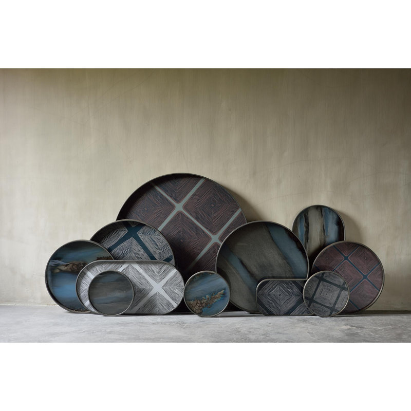 Linear Flow Decorative Tray