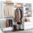 Devi White Wall Mounted Wood Closet System-588982952