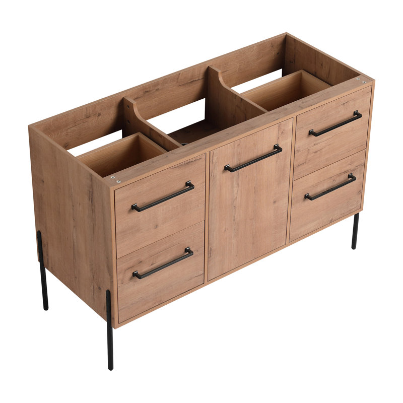 Ensemble de meuble-lavabo autoportant 48 po (46-7 / 8 po) et 4 tiroirs ((KD-PACKING) -Vanity seulement)