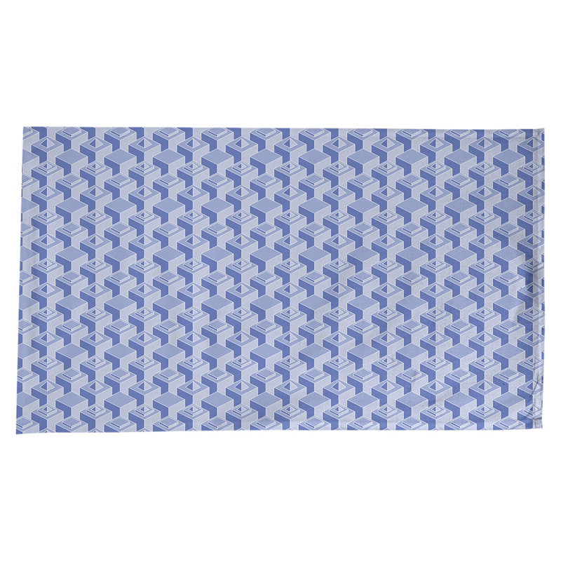 Nappe de gratte-ciels classiques, bleu