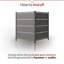 4 ft H x 3.3 ft W Bessemer WoodTek Vinyl Charcoal Privacy Screen Kit (2 Panels)