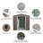 6Ft X 5Ft Outdoor Metal Storage Shed Gray