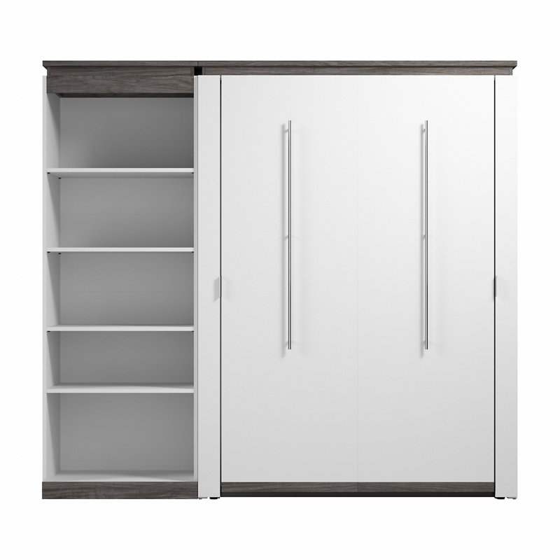 Lit escamotable avec rangement Dallanara, Blanc