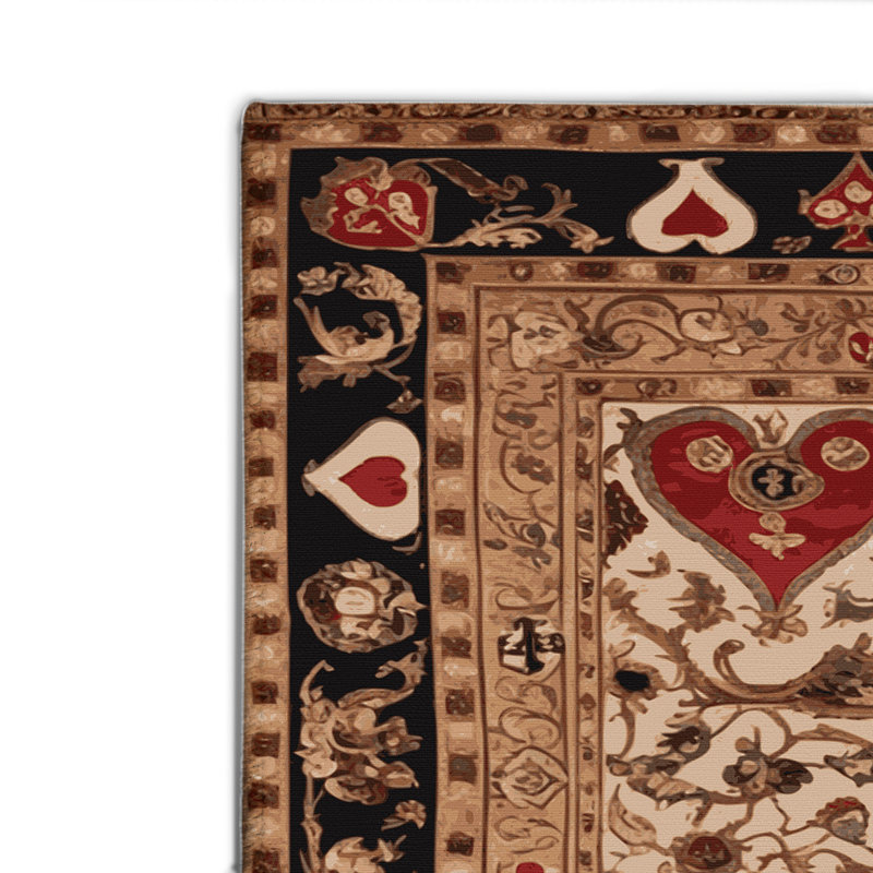 French Brown Indoor and Outdoor Area Rug, Rectangle 2' x 3'