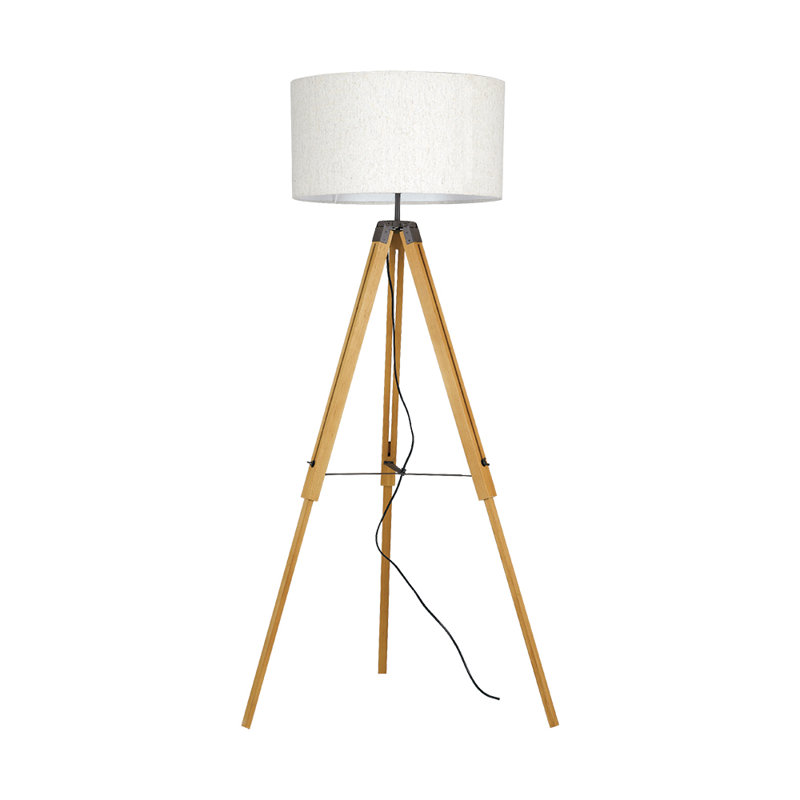 Nortonville 151cm Wood Tripod Floor Lamp
