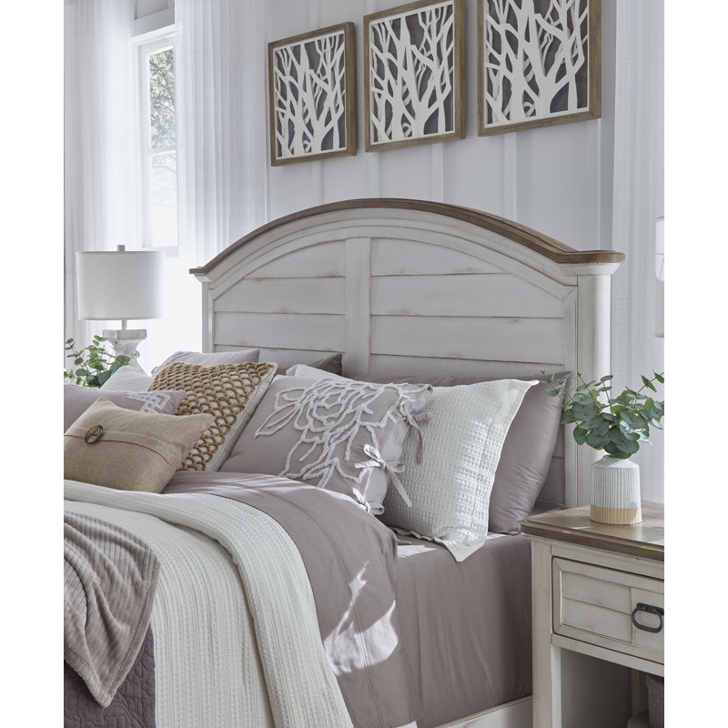 Aidaly 30'' W Nightstand, White-washed/Brown