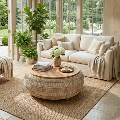 Table basse Neva avec plateau en bois