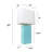 21" Leather Base Table Lamp with White Rectangular Linen Shade-1218488743-1245357775-1245374062