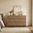 Allete 55.2"W Modern Fluted Panel 6-Drawer Dresser-501954575
