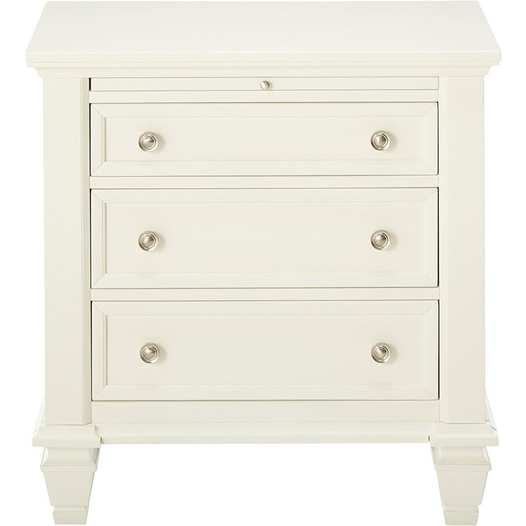 Cheynne 3 - Drawer Nightstand in White