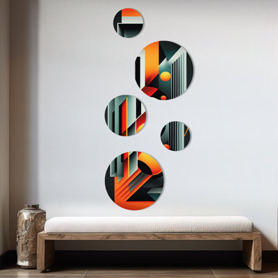 Abstract Wall Decor on Metal