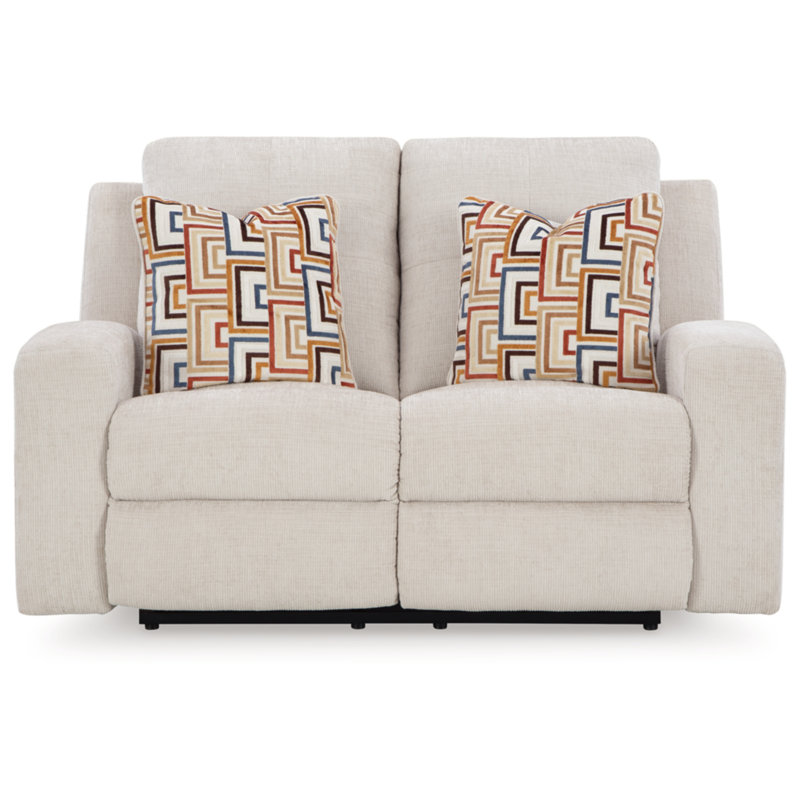 Causeuse inclinable Senora, Blanc / Blanc