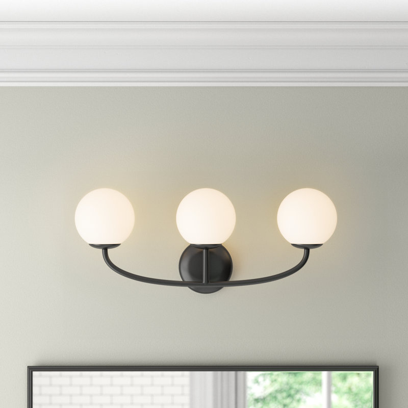 Alain 3 - Light Dimmable Vanity Light, Midnight Black