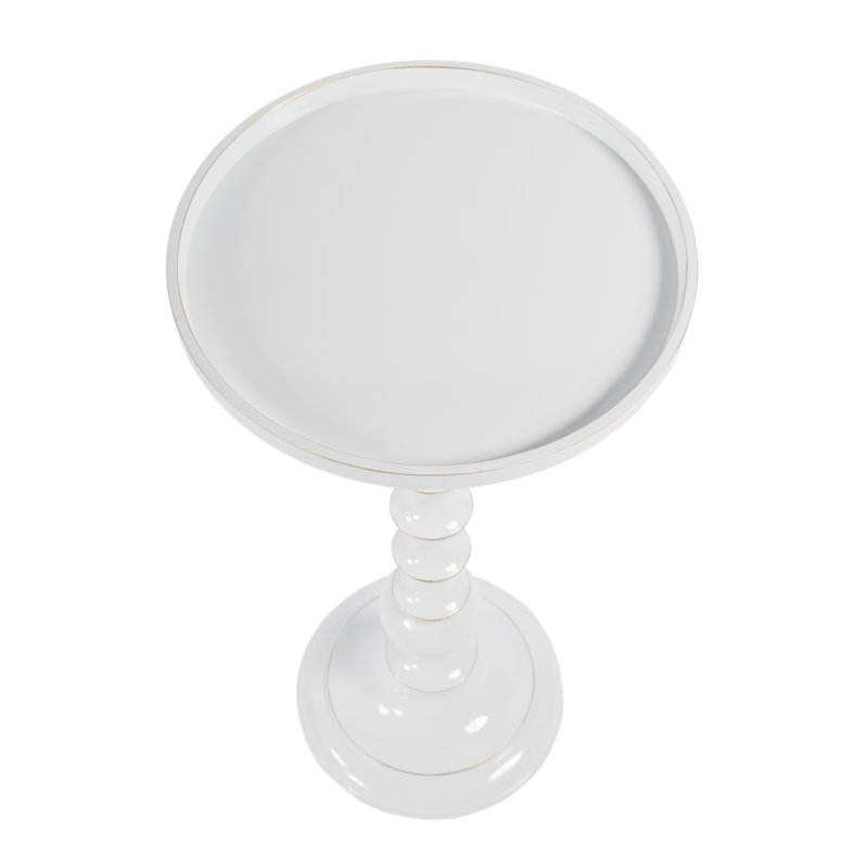 Table d'appoint ronde en métal de 11 po de largeur Doyna