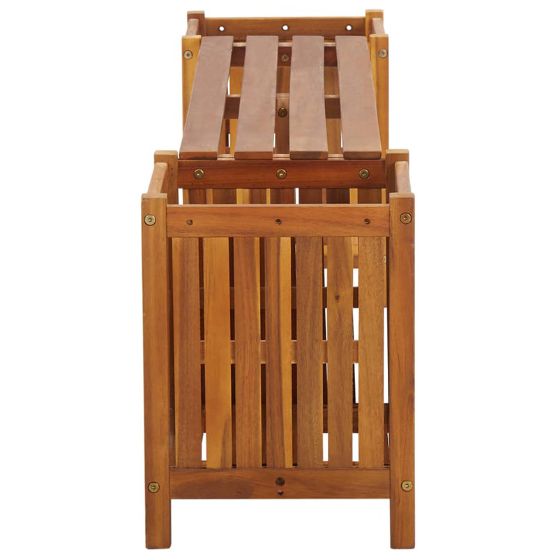 Lauro Wooden Planter Bench