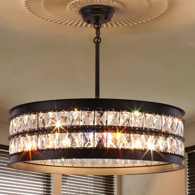 Luminaire suspendu cylindrique 6 lumières