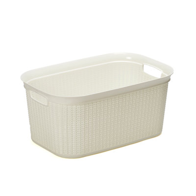 Plastic Laundry Basket with Handles