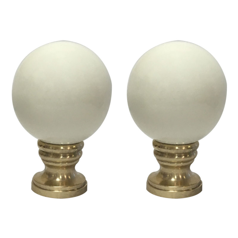 Faîteau de lampe sphérique en céramique, Beige