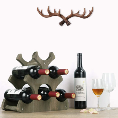 Amynicole 5 Bottle Tabletop Wine Bottle Rack