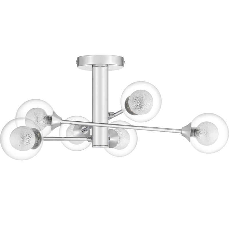 Tunley Glass Semi Flush Mount