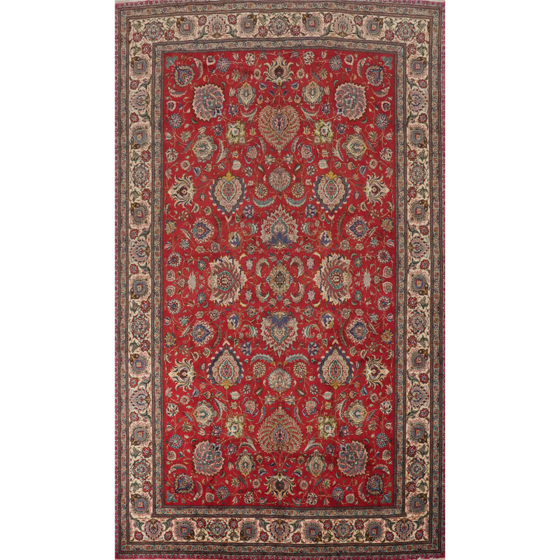 Grand tapis traditionnel floral All-Over 12 x 18