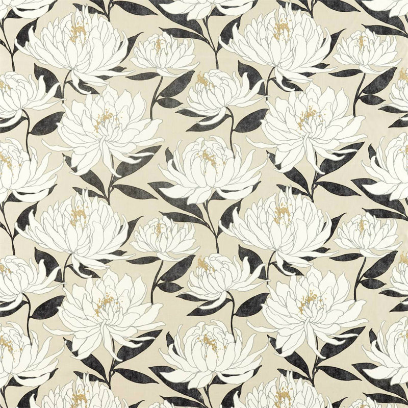 Sebal Fabric, Platinum/Ebony