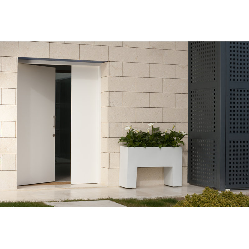 Muro Resin Elevated Planter, Anthracite
