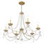 Lustre classique / traditionnel à 6 lumières de style candélabre avec détails en cristal Fabio-2073540059