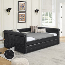 Faux Leather Bark Daybed Cover with Skirt options