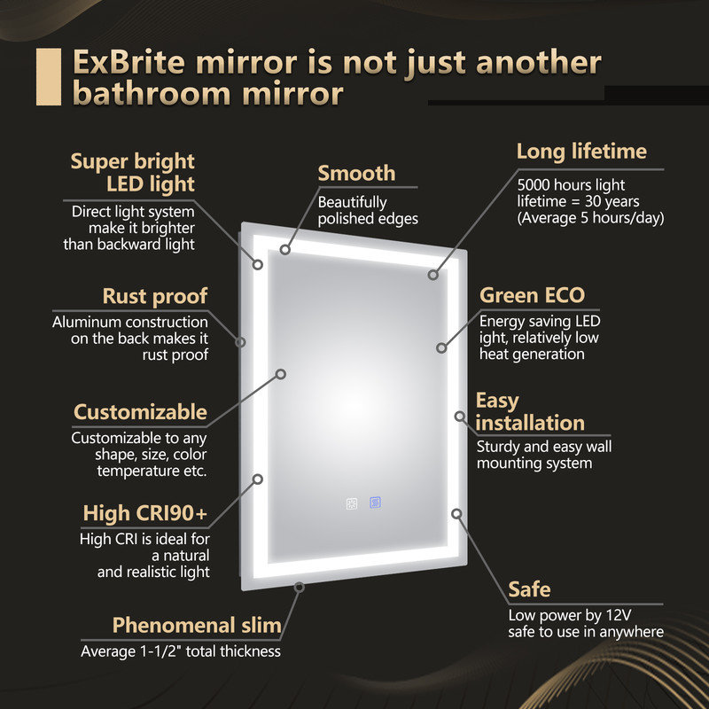 Miley Rectangle Wall Mirror