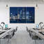 Ensemble de 3 pièces sur toile Bright Downtown Chicago-295308545