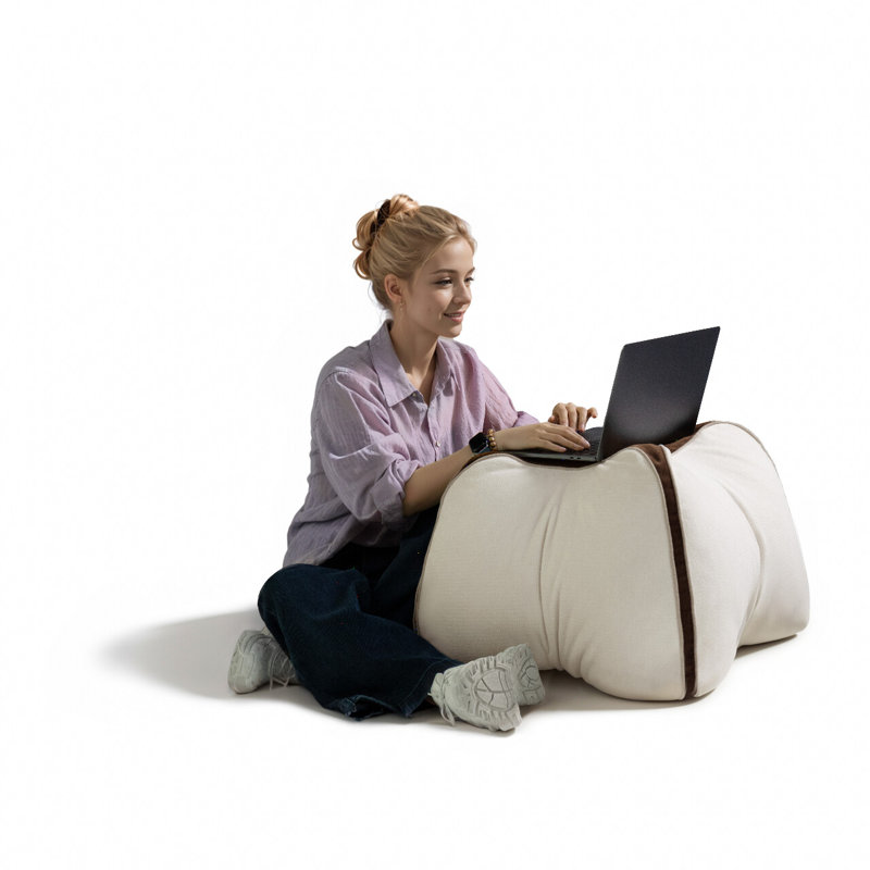 Beige Backrest Cushion
