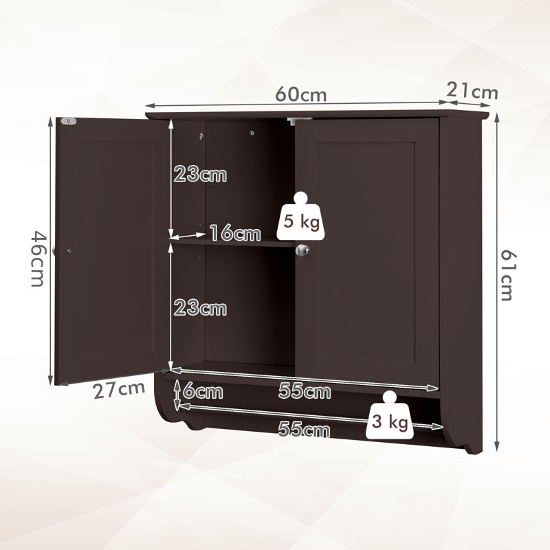 Artimon Bathroom Cabinet, Brown