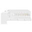Lit plateforme en bois avec 6 tiroirs, tablettes et coiffeuse-156393606