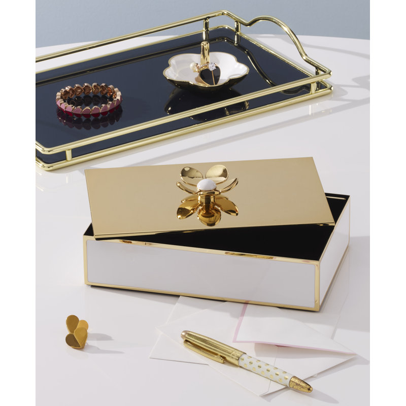 Kate Spade Make It Pop Large Floral Box, Gold, Gold